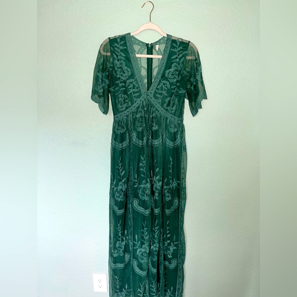 PinkBlush Lace Maternity Maxi - Small